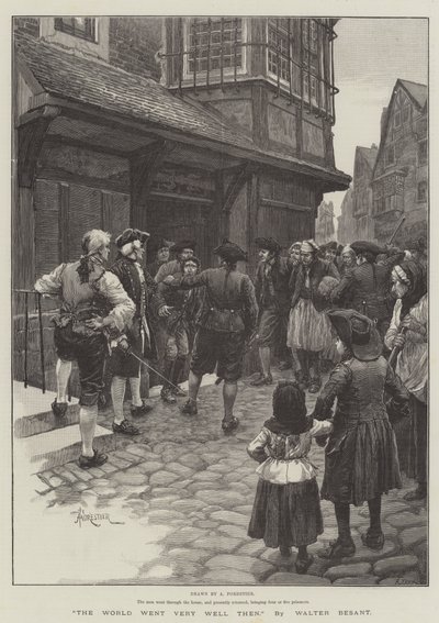 The World Went Very Well Then, by Walter Besant by Amedee Forestier